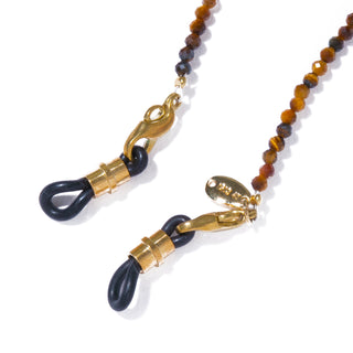 amber glass chain necklace