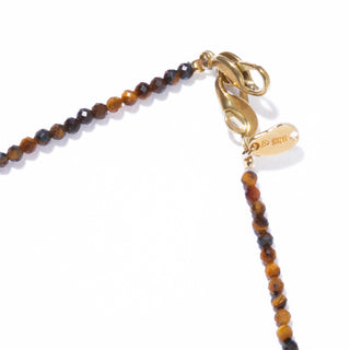 amber glass chain necklace