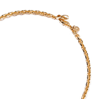 modern glass chain necklace