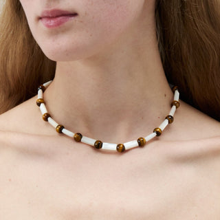 mermaid necklace tigereye