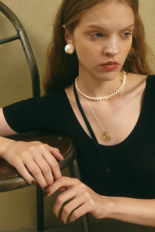 heather tie necklace