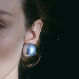 bubble pearl earring