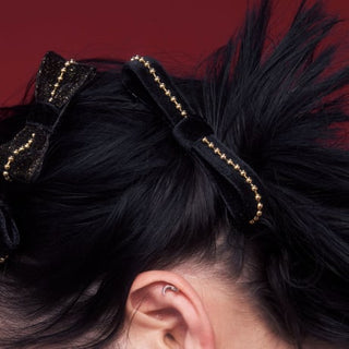 velvet barrette