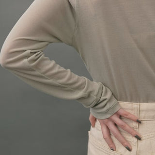 sheer long sleeve tops