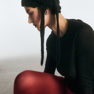 cashmere sheer knit tops