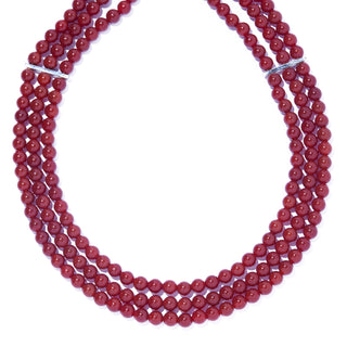 fabiana red agate necklace