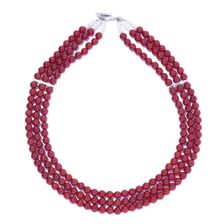 fabiana red agate necklace