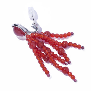 tarantella red agate earring