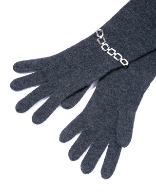band cashmere gloves