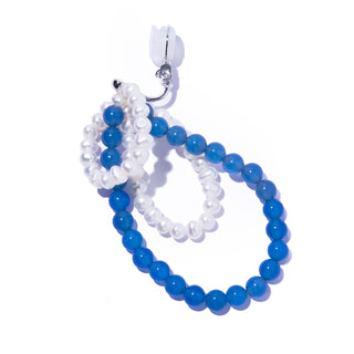 fabiana blue agate earring