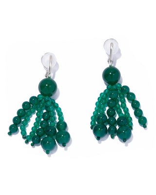 bundle earring green agate