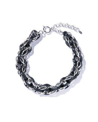 braided leather chain necklace