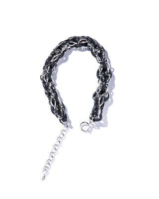braided leather chain necklace