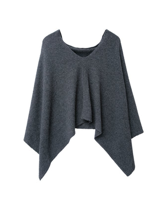 drape cashmere poncho
