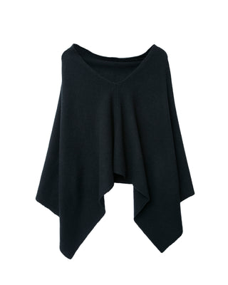 drape cashmere poncho
