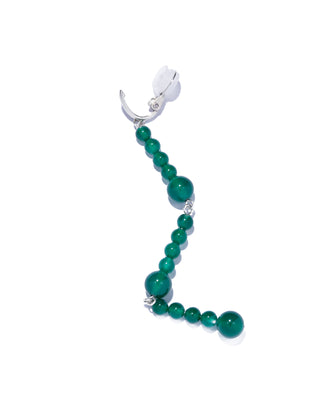 modul earring green agate
