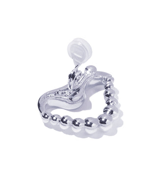 undulate pearl earring