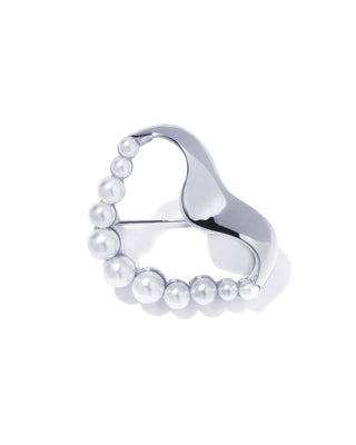 undulate pearl brooch