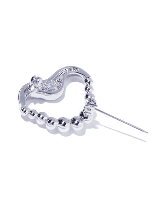 undulate pearl brooch