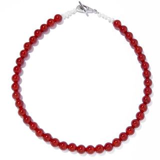 caviar necklace red agate