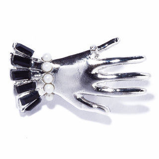 lady hand brooch