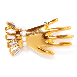 lady hand brooch