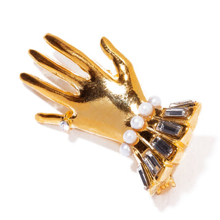 lady hand brooch