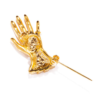 lady hand brooch