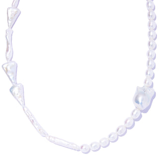 geometry pearl necklace