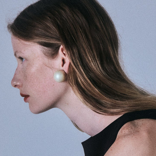 bubble pearl earring