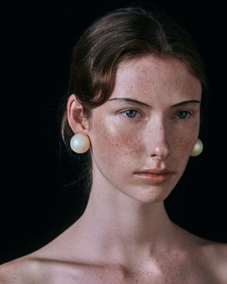 bubble pearl earring