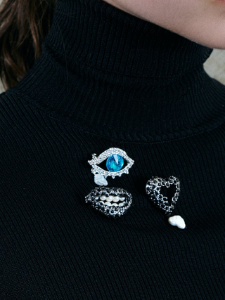 eye brooch