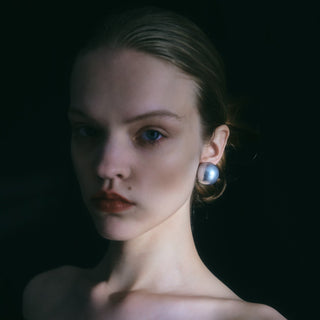 bubble pearl earring