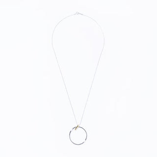pin hoop necklace
