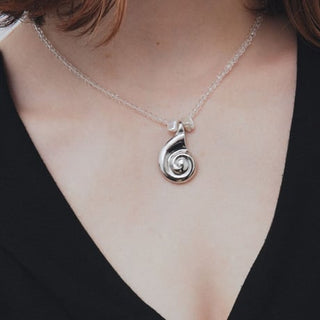 ammonite crystal necklace