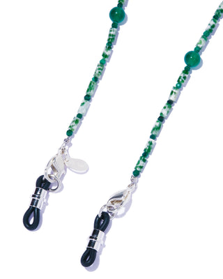 jasper glass chain necklace