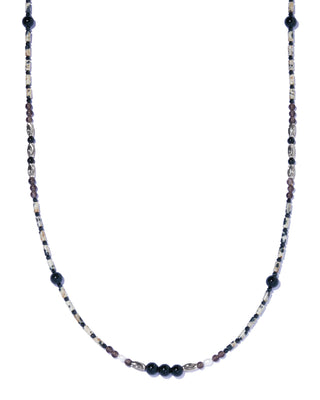 strata glass chain necklace
