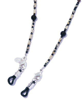 strata glass chain necklace