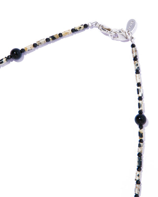 strata glass chain necklace